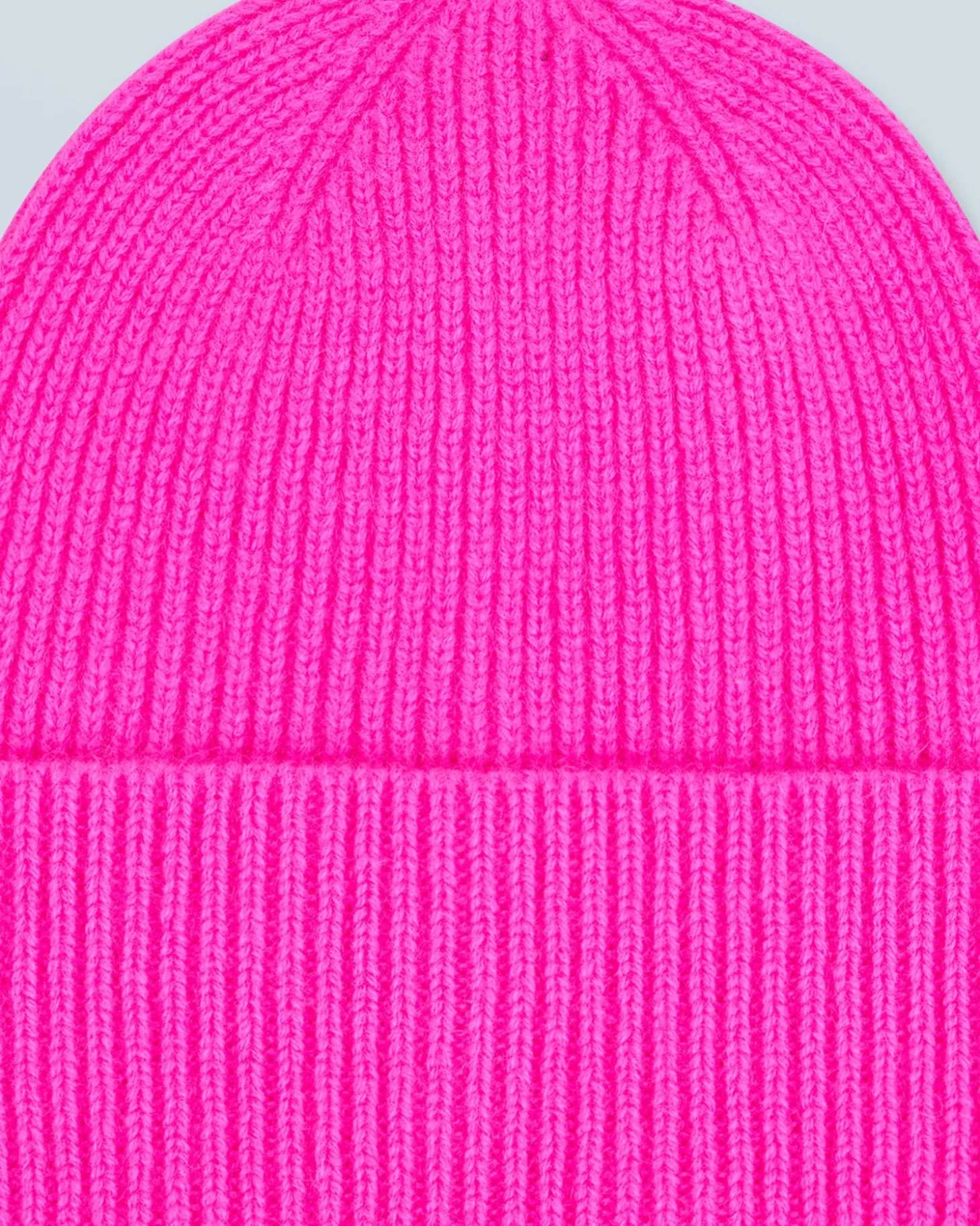 Bonnet à Revers à Petites Cotes