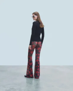 Pantalon Flare Mesh