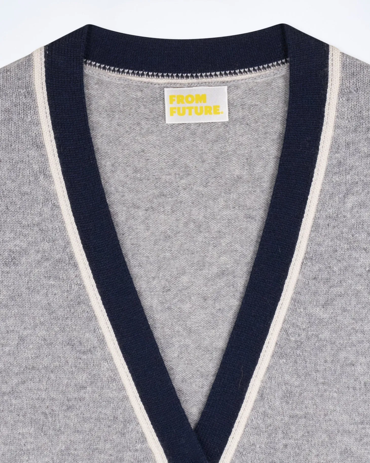 Pull Cardigan À Motif Losange