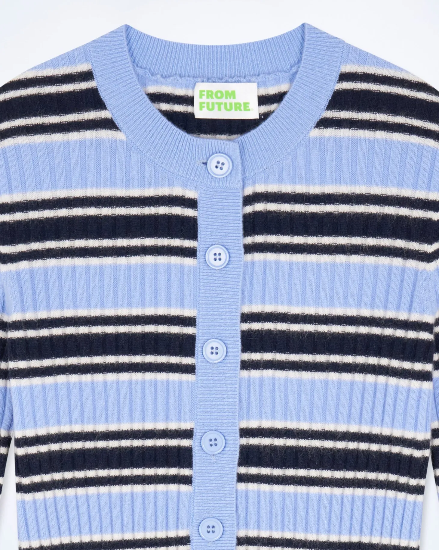 Pull Cardigan Rayé