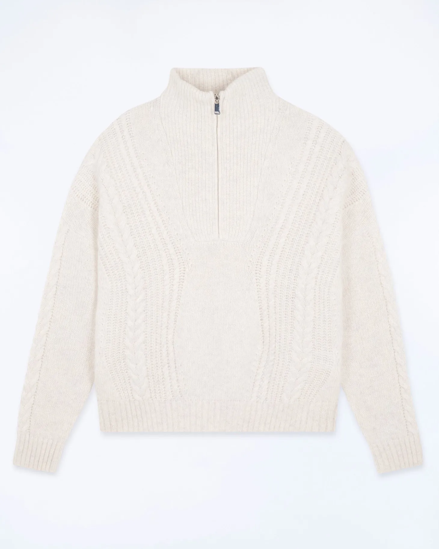 Pull Col Camionneur Torsades