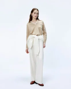 Pull Col Polo Bicolore