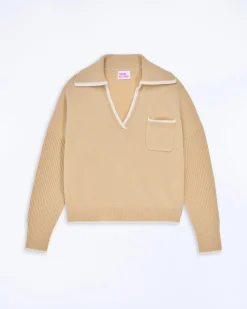 Pull Col Polo Bicolore