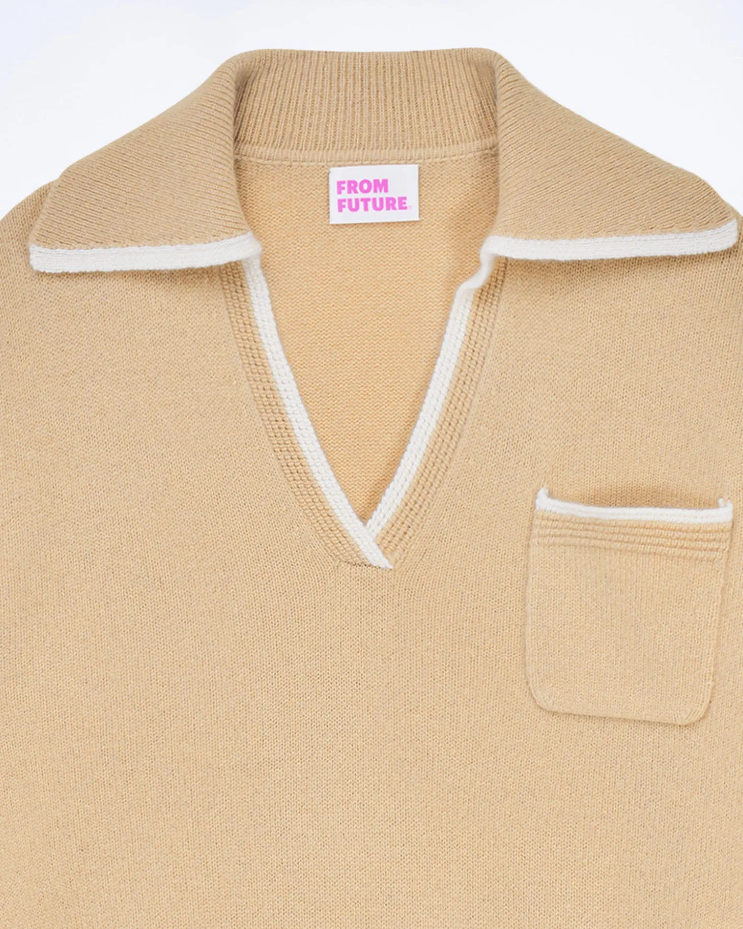 Pull Col Polo Bicolore