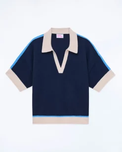 Pull Col Polo Manches Courtes