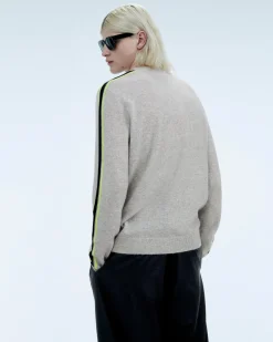 Pull Col Rond Bandes
