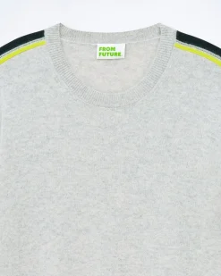 Pull Col Rond Bandes
