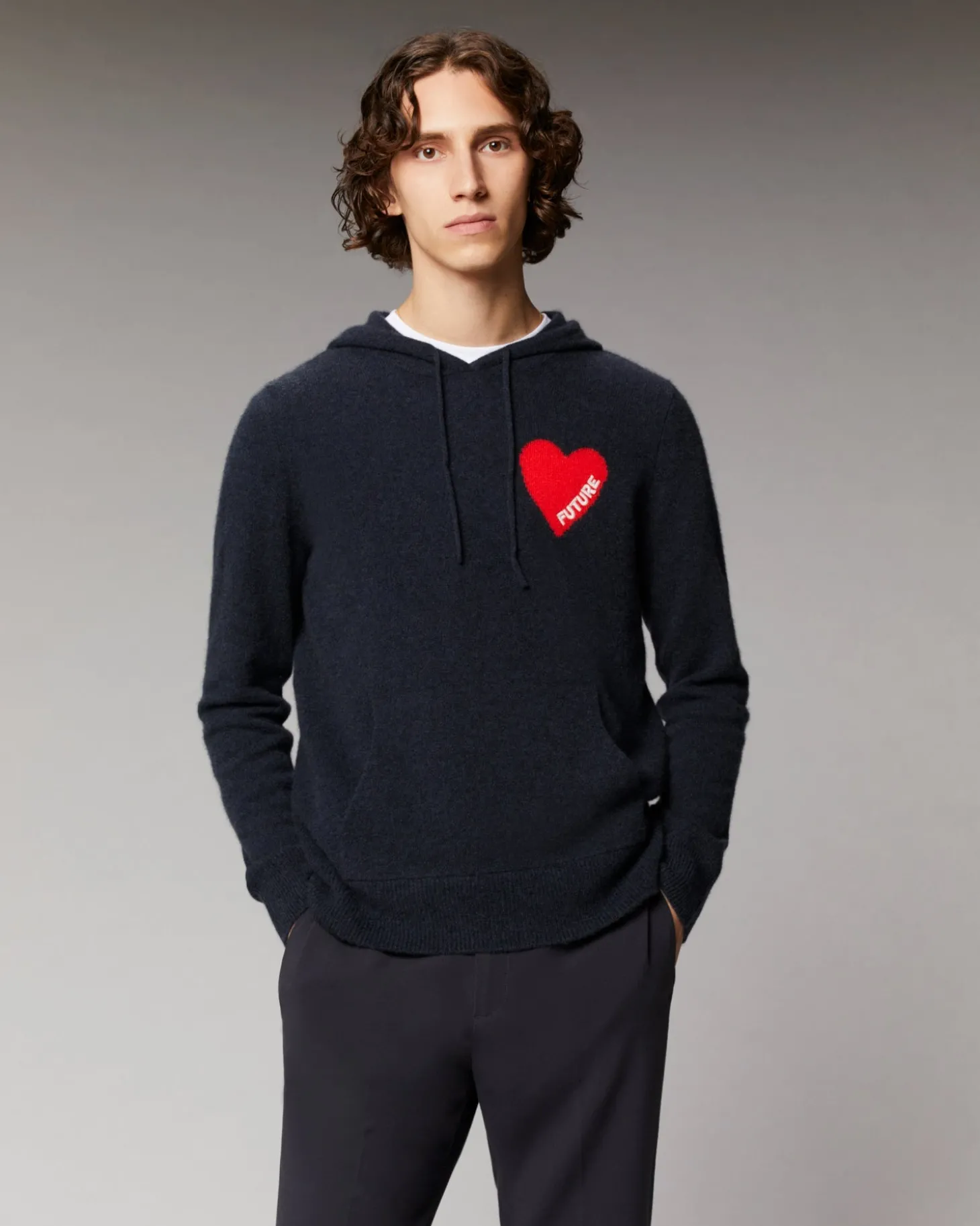Pull Hoodie Coeur Léger
