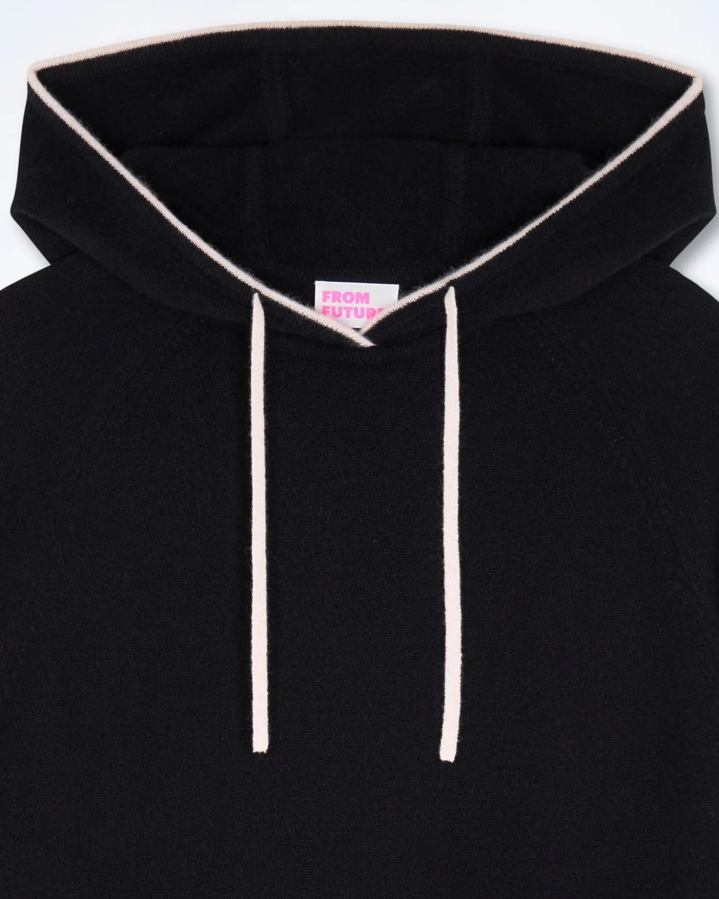 Pull Hoodie Liserets Contrastes Léger