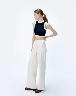 Pull Sans Manche Bicolore