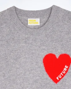 Pull Sans Manche Coeur Léger