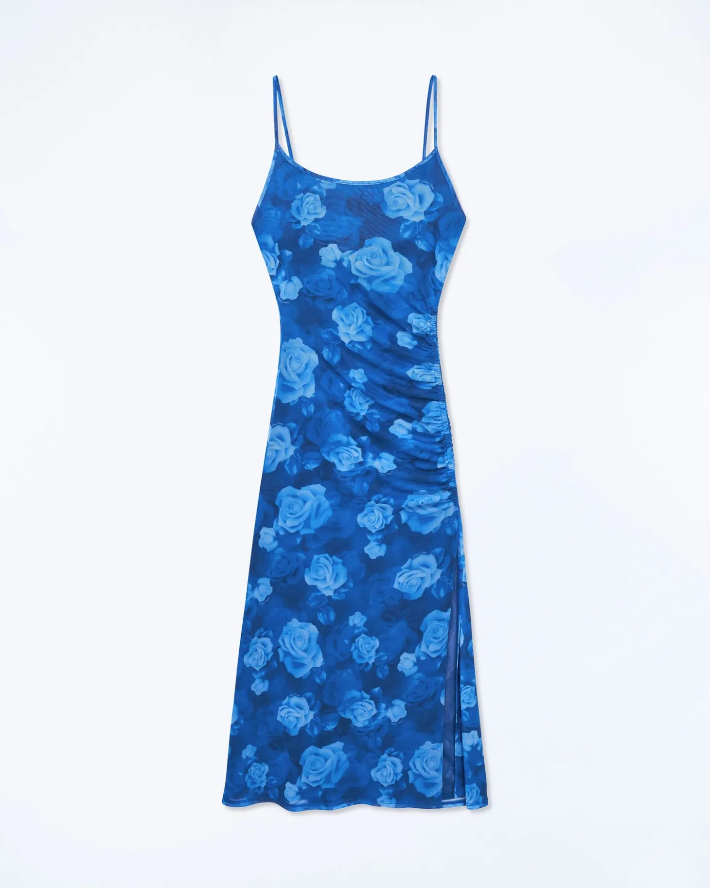 Robe Longue Bretelles Fines Mesh