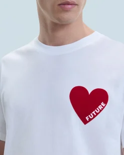 T-shirt Col Rond Coeur