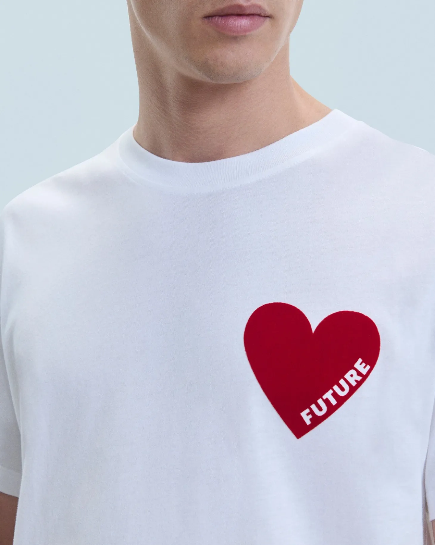 T-shirt Col Rond Coeur