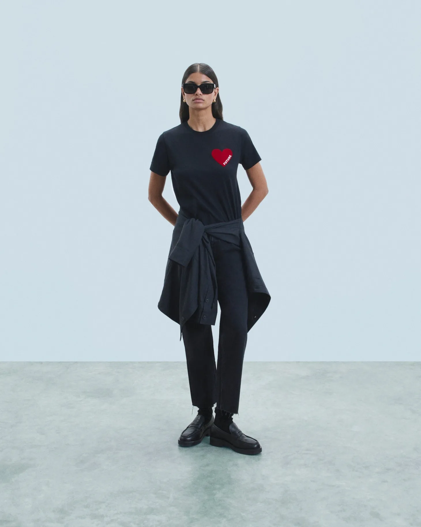T-shirt Col Rond Coeur