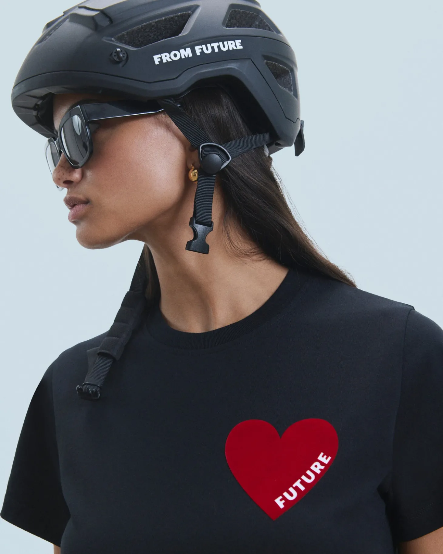 T-shirt Col Rond Coeur