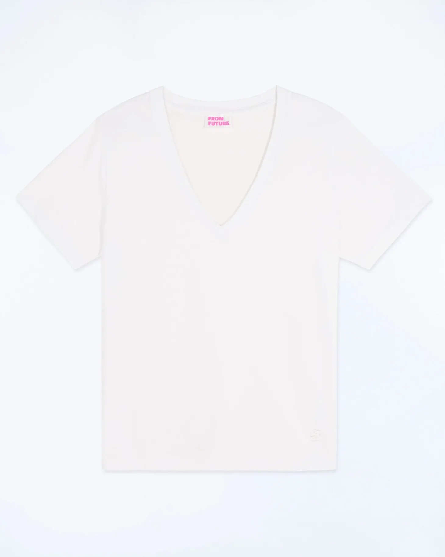 T-shirt Col V Manches Courtes