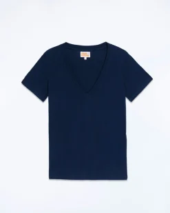 T-shirt Col V Supima